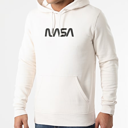 NASA - Felpa con cappuccio Skid Beige