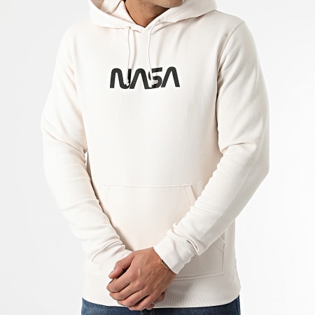 NASA - Sudadera con Capucha Beige