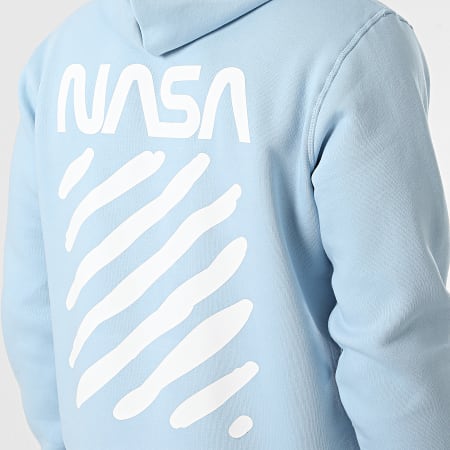 NASA - Sudadera con capucha azul cielo