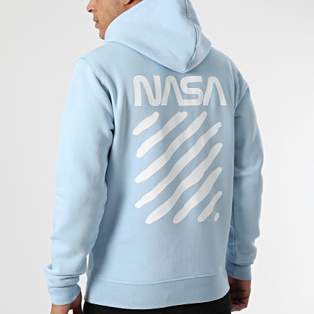 NASA - Sudadera con capucha azul cielo
