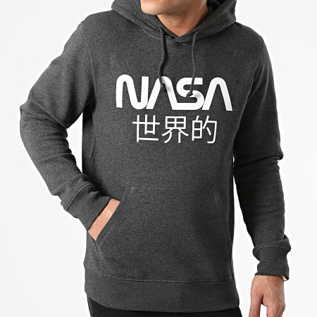 NASA - Sweat Capuche Japan Gris Anthracite