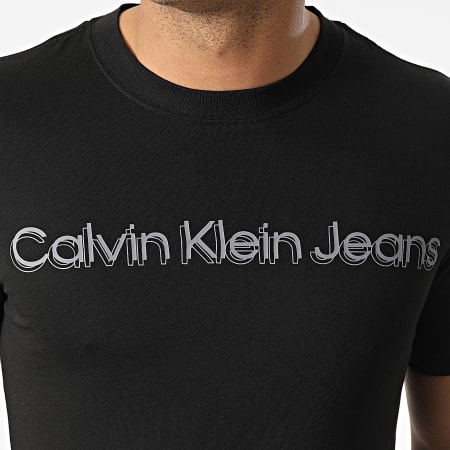 Calvin Klein - Tee Shirt Monochrome Institutional 9714 Noir