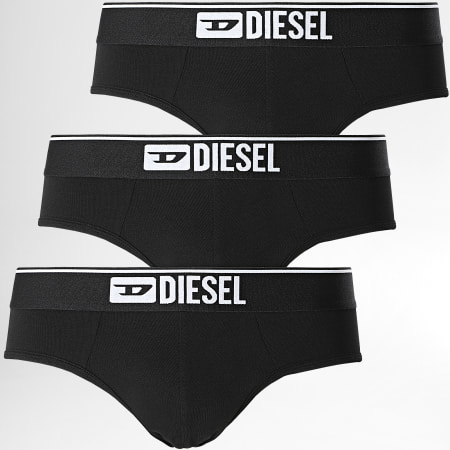 Diesel - Lot de 3 Slips Andre 00SH05-0GDAC Noir