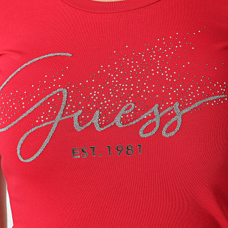 Guess - Tee Shirt Femme W2RI04 Rouge
