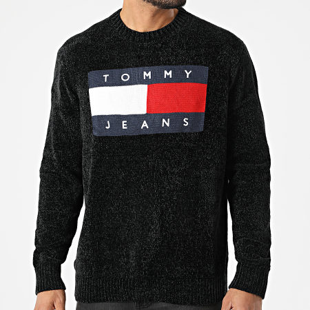 Tommy Jeans - Jersey Tommy Flag 2204 Heather Black