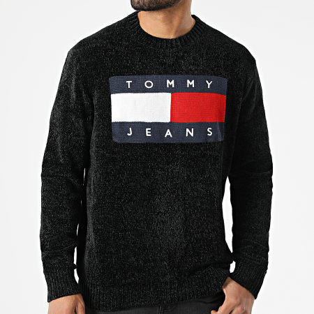 Tommy Jeans - Jersey Tommy Flag 2204 Heather Black