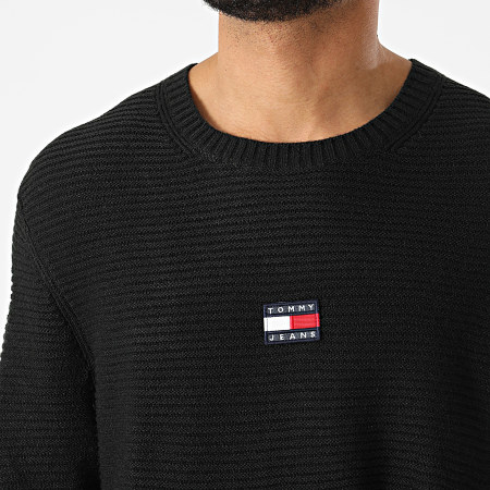 Tommy Jeans - Pull Solid Badge 2206 Noir