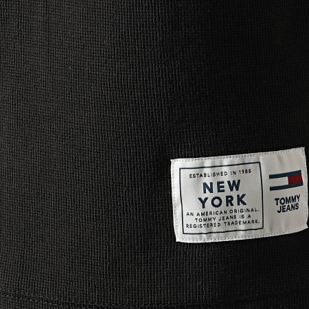 Tommy Jeans - Mini Waffle Snit Maglietta a maniche lunghe 2247 Nero