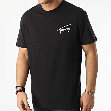 Tommy Jeans - Tommy Signature 2419 camiseta negra