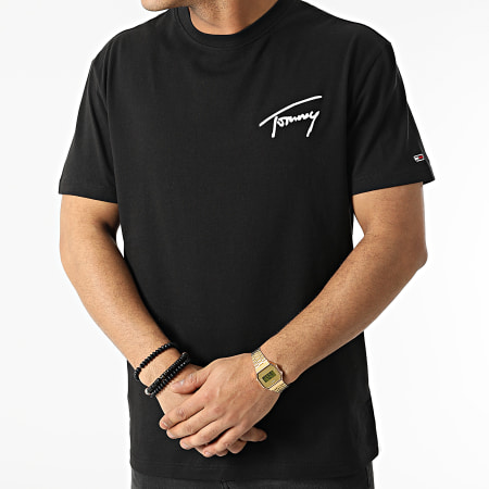 Tommy Jeans - Tee Shirt Tommy Signature 2419 Noir