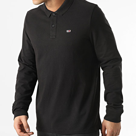 Tommy Jeans - Polo Manches Longues Classics Polo 2423 Noir