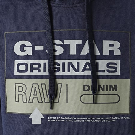 G-Star - Originals Felpa con cappuccio D20696-A613 blu navy
