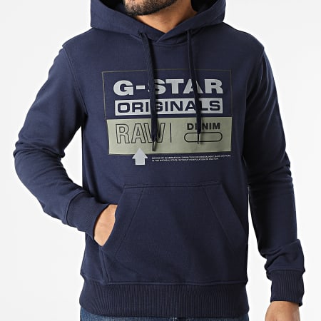 G-Star - Originals Felpa con cappuccio D20696-A613 blu navy
