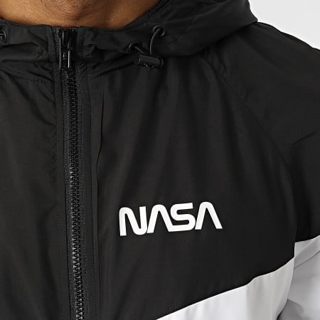 NASA - Giacca a vento Admin Small Bianco Nero