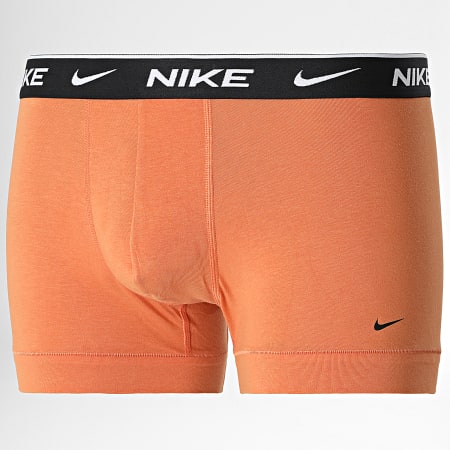 Nike - Lot De 2 Boxers Everyday Cotton Stretch KE1085 Noir Orange