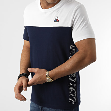 Le Coq Sportif - Camiseta Temporada 2 N1 2210372 Azul Marino Blanco
