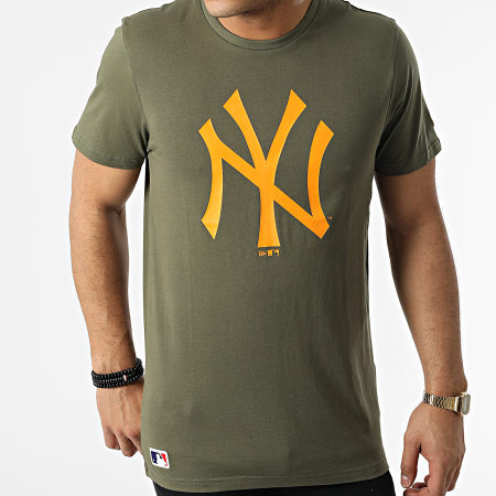New Era - T-shirt MLB Seasonal Team Logo New York Yankees 12553355 Vert Kaki