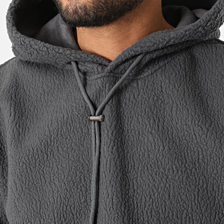 Uniplay - Sweat Capuche Polaire UP-T877 Gris Anthracite