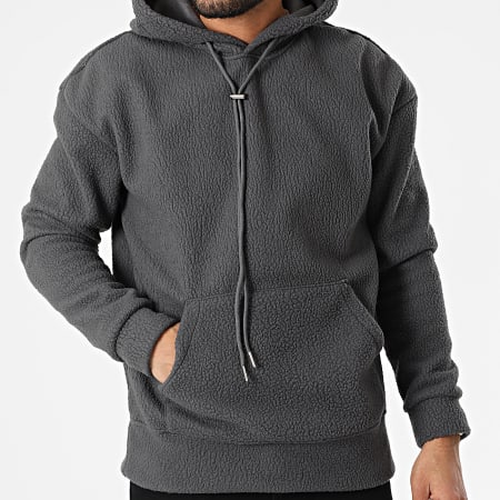 Uniplay - Sweat Capuche Polaire UP-T877 Gris Anthracite