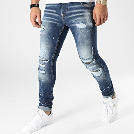 Uniplay - 624 Jeans skinny in denim blu