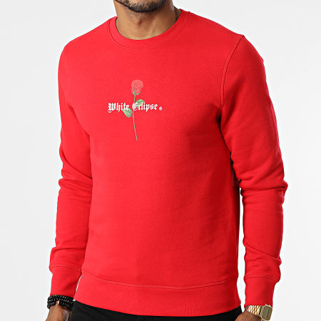 Luxury Lovers - Sweat Crewneck Roses White Eclipse Rouge