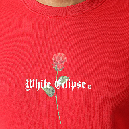 Luxury Lovers - Sweat Crewneck Roses White Eclipse Rouge
