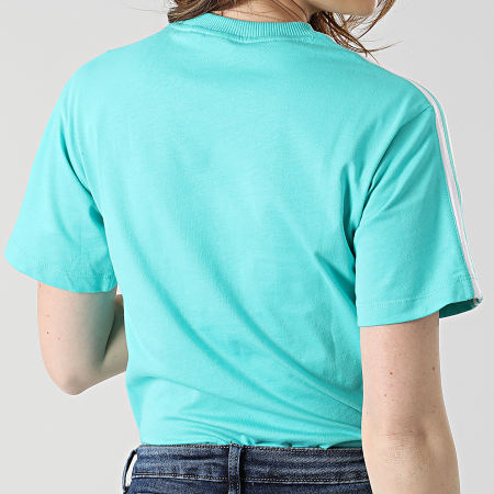 Adidas Originals - Tee Shirt Femme A Bandes HF7456 Turquoise