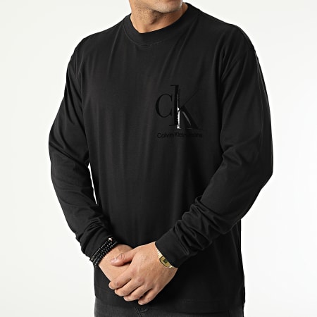 Calvin Klein - Tee Shirt A Manches Longues 9720 Noir