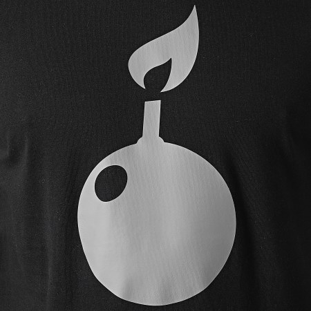 Daymolition - Maglietta Big Logo Nero Argento