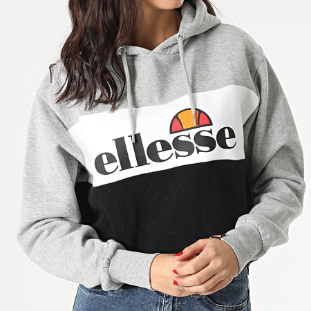 Ellesse Sweat Capuche Femme Allesandro SGL08005 Noir Blanc Gris Chine LaBoutiqueOfficielle