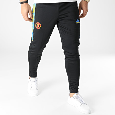 adidas - Pantalon Jogging A Bandes Manchester United FC GS2417 Noir