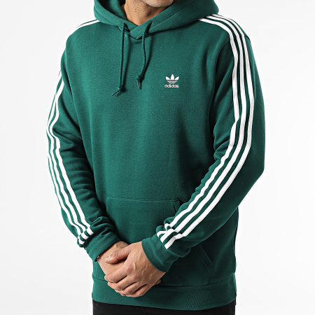 Adidas Originals - Sweat Capuche 3 Stripes HE9475 Vert
