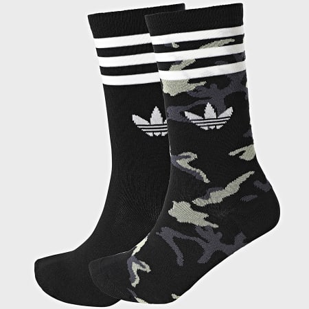 Adidas Originals - Lot De 2 Paires De Chaussettes Camouflage HC9533 Noir