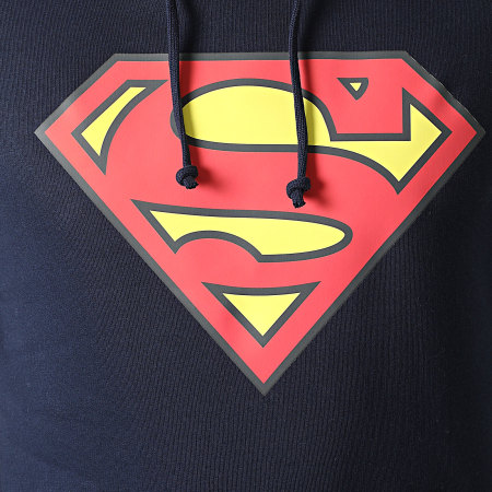 Superman - Sweat Capuche Classic Logo Bleu Marine