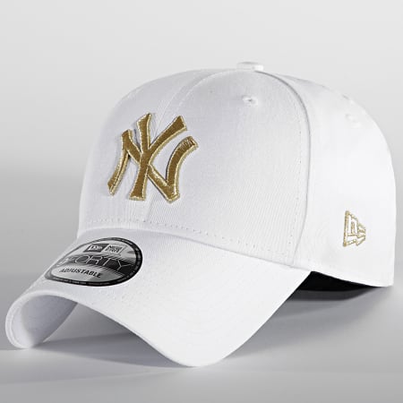 New Era - Casquette 9Forty League Essential New York Yankees Blanc Doré