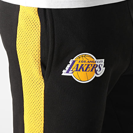New Era - Pantalon Jogging A Bandes NBA Team Logo Los Angeles Lakers 12869836 Noir