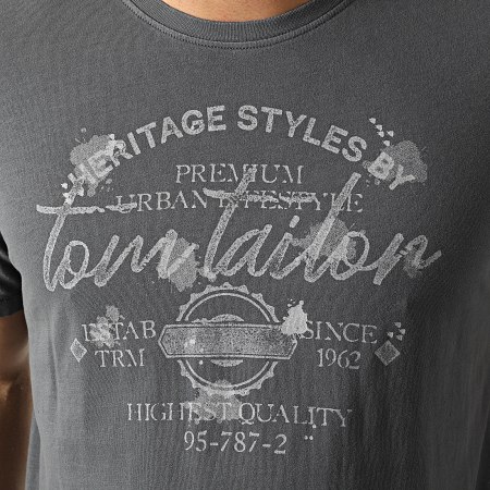 Tom Tailor - Tee Shirt 1029274-XX-12 Gris Anthracite