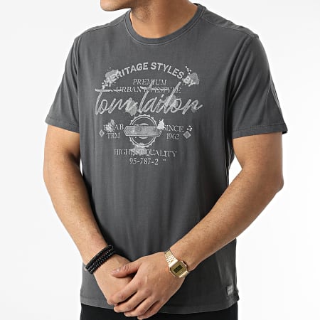 Tom Tailor - Camiseta 1029274-XX-12 Gris Antracita
