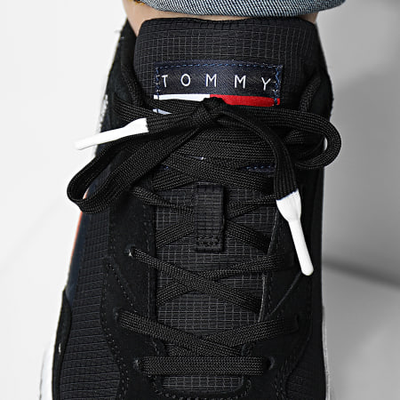 Tommy Jeans - Baskets Track Cleat Mix Runner 0872 Black