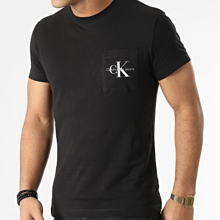Calvin Klein Jeans - T-shirt Poche J30J320936 Noir