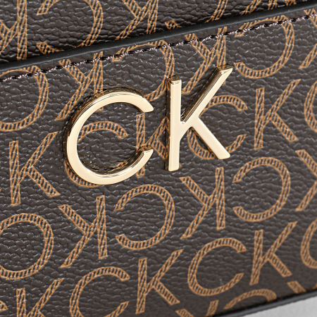 Calvin Klein - Borsa fotografica Re-Lock da donna 8881 Marrone