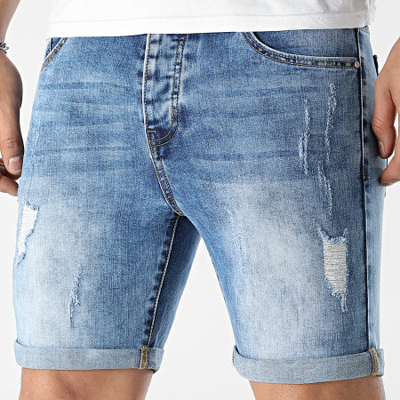 LBO - Short Jean Skinny Fit 0021 Denim Bleu Medium