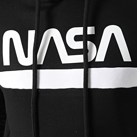 NASA - Sudadera Gusano Negro Blanco
