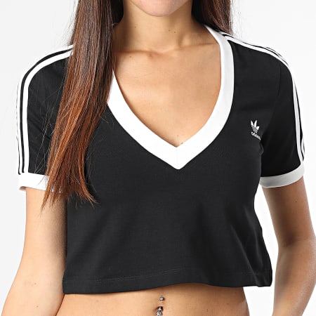 Adidas Originals - Tee Shirt Femme Cropped HC2038 Noir
