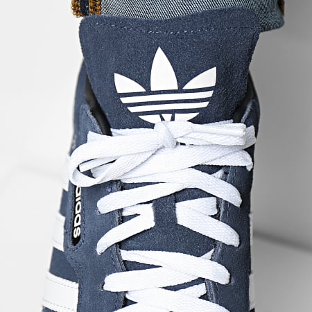 Adidas Originals - Baskets Sam Super Suede 019332 Navy Running White