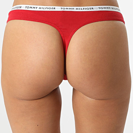 Tommy Hilfiger - Lote De 3 Tangas Mujer 2829 Rojo