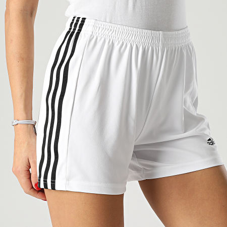 adidas - Short Jogging A Bandes Femme Squad 21 GN5784 Blanc