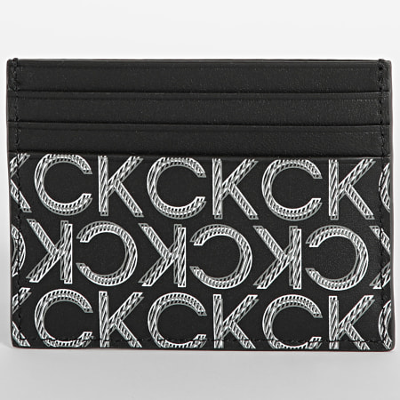 Calvin Klein - Custodia per carte al neon 8017 nero