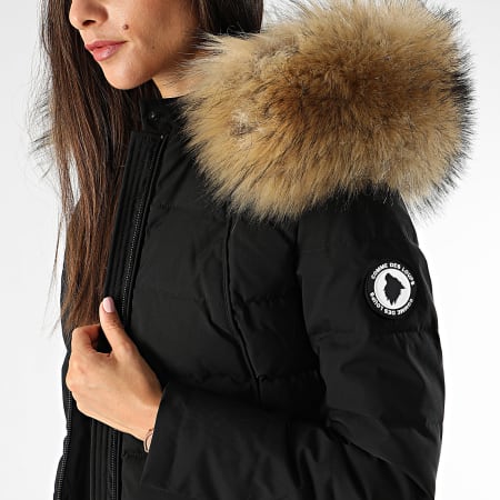 Comme Des Loups - Doudoune Chauffante Capuche Femme Budapest Noir