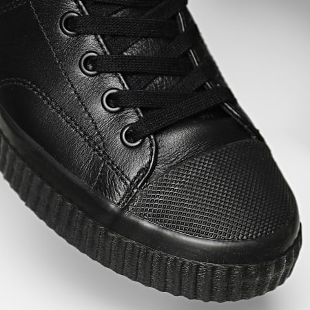 Fred Perry - Baskets Hughes Mid Leather B2375 Black